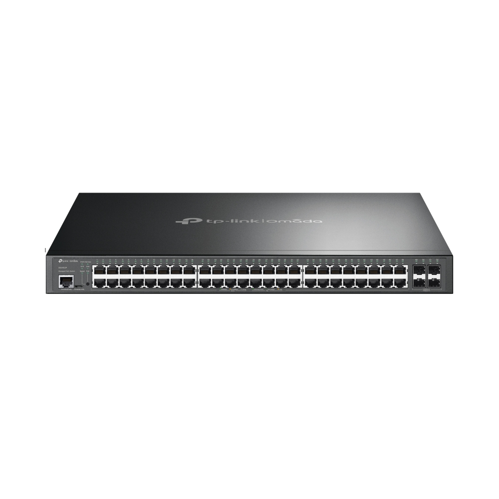 [SG3452P] TP-Link Omada SG3452P switch di rete Gestito L2/L3 Gigabit Ethernet (10/100/1000) Supporto Power over Ethernet (PoE) 1U Nero