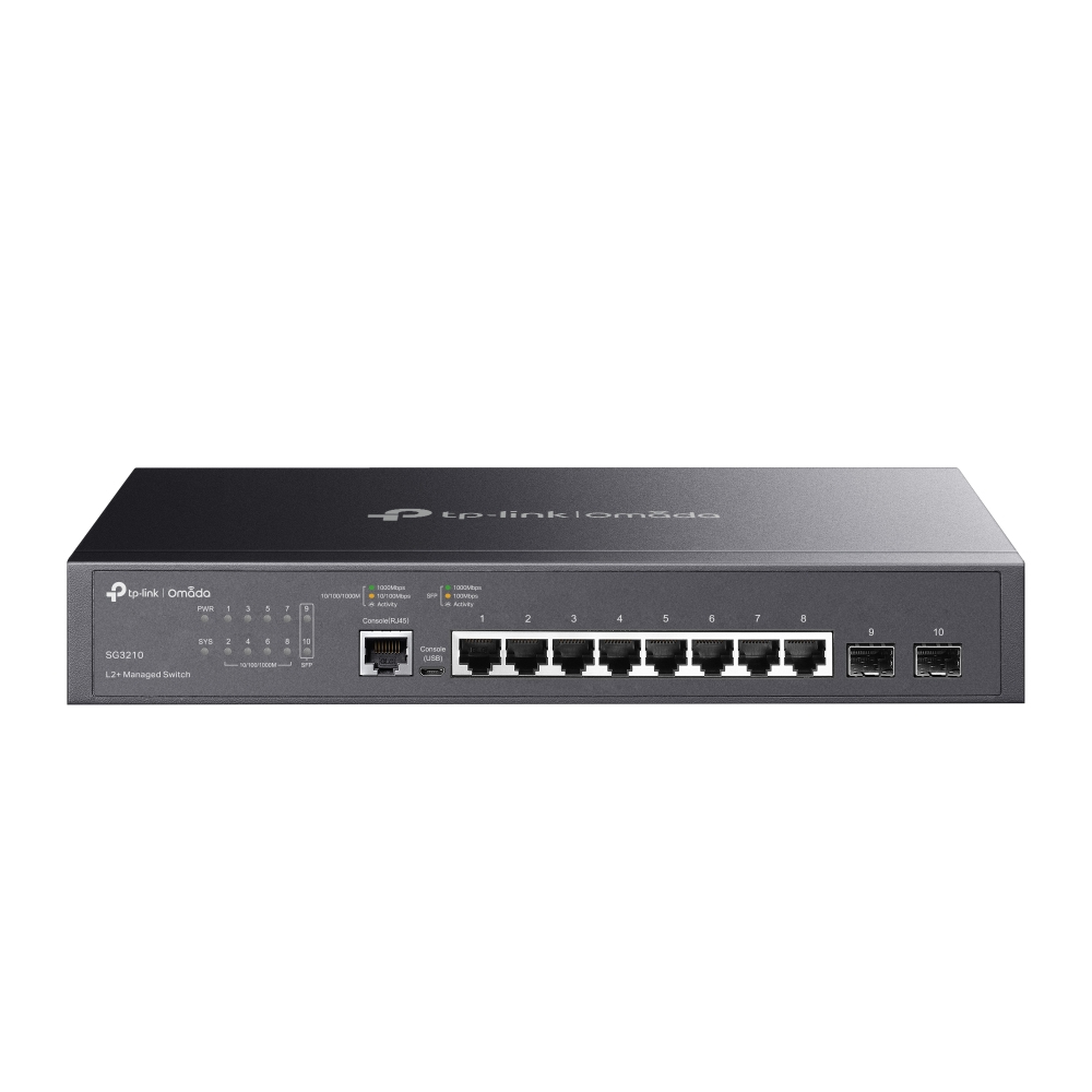 [SG3210] TP-Link Omada SG3210 switch di rete Gestito L2/L3 Gigabit Ethernet (10/100/1000) 1U Nero