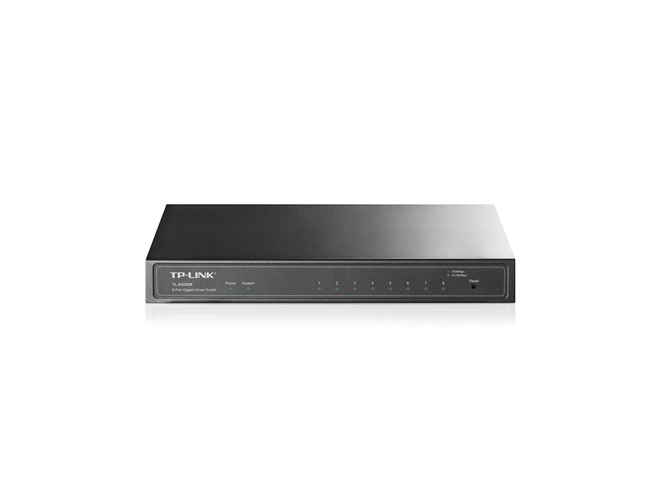 [SG2008] TP-Link JetStream TL-SG2008 switch di rete Gestito L2/L2+ Gigabit Ethernet (10/100/1000) Nero