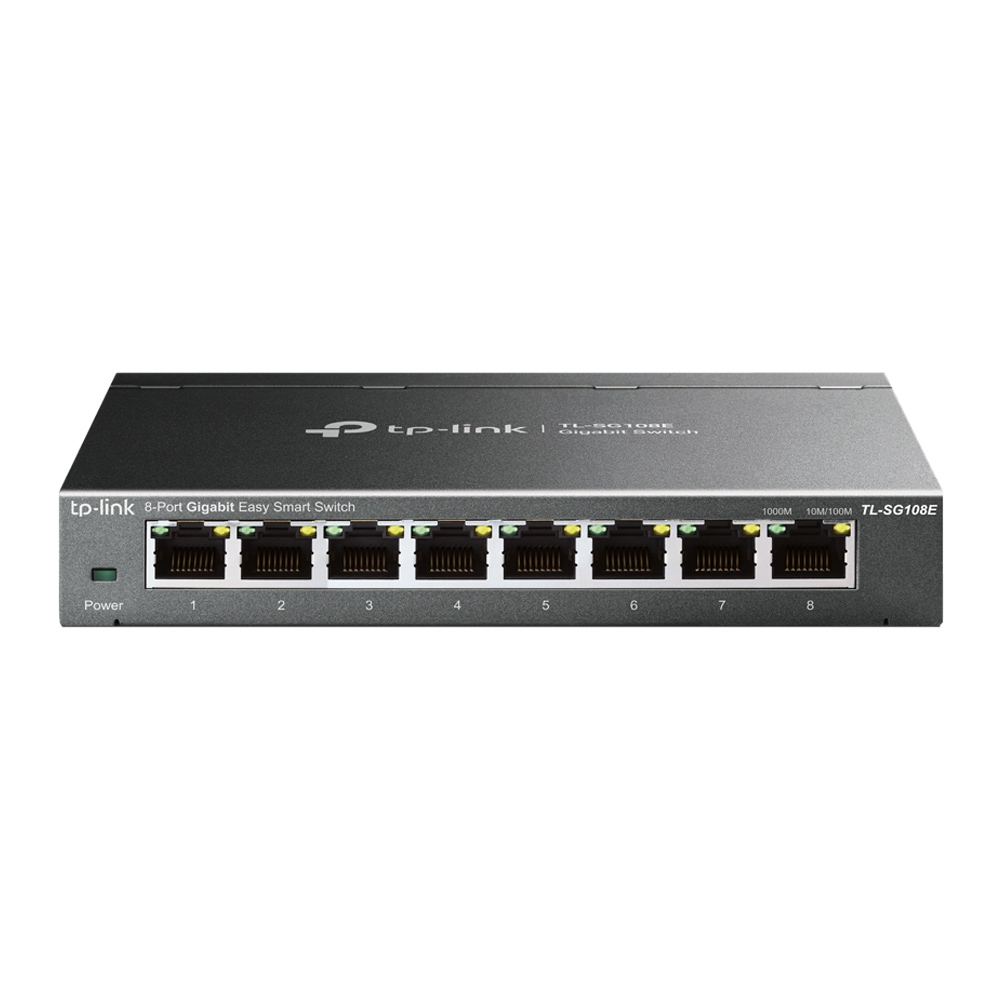 [TL-SG108E] TP-Link TL-SG108E Gestito L2 Gigabit Ethernet (10/100/1000) Nero