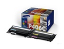 ORIGINAL Samsung Multipack nero / ciano / magenta / giallo CLT-P406C SU375A ~4500 Seiten rainbow kit