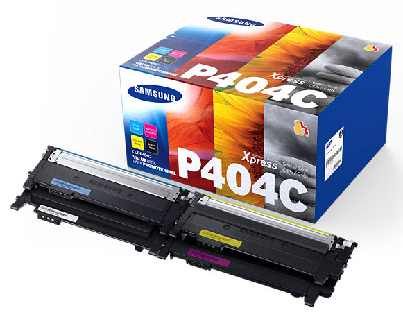 ORIGINAL Samsung Multipack nero / ciano / magenta / giallo CLT-P404C SU365A ~4500 Seiten rainbow kit