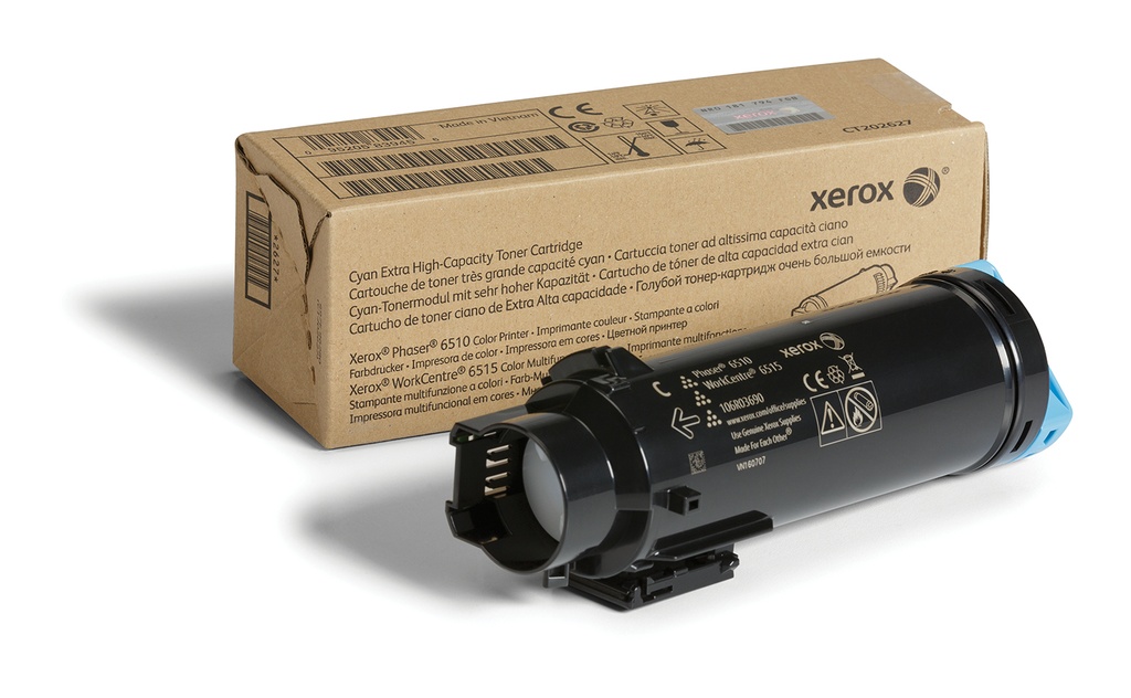 [106R03690] Xerox Cartuccia toner Ciano a Altissima capacità da 4300 Pagine per Phaser® 6510, WorkCentre® 6515 (106R03690)
