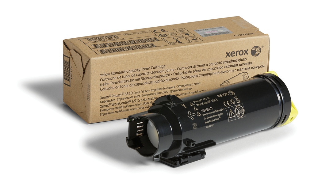 [106R03475] Xerox Cartuccia toner Giallo a Capacità standard da 1000 Pagine per Phaser® 6510, WorkCentre® 6515 (106R03475)