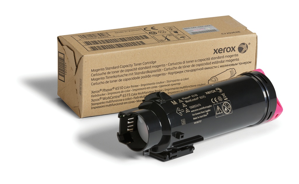 [106R03474] Xerox Cartuccia toner Magenta a Capacità standard da 1000 Pagine per Phaser® 6510, WorkCentre® 6515 (106R03474)
