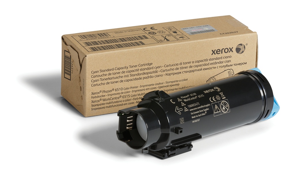 [106R03473] Xerox Cartuccia toner Ciano a Capacità standard da 1000 Pagine per Phaser® 6510, WorkCentre® 6515 (106R03473)