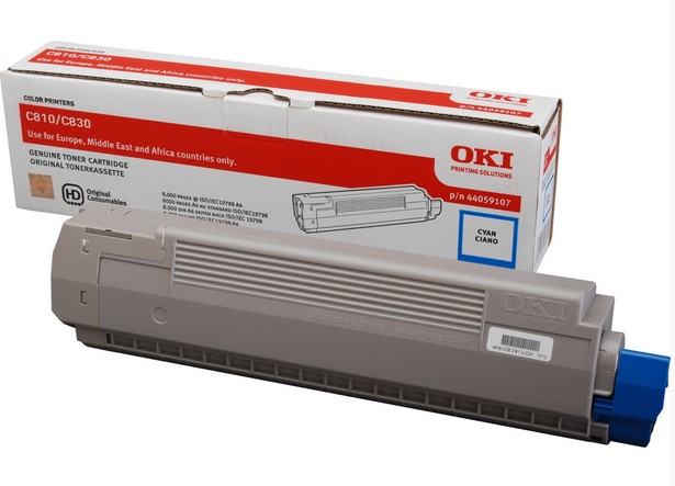 [44059107] OKI 44059107 cartuccia toner 1 pz Originale Ciano