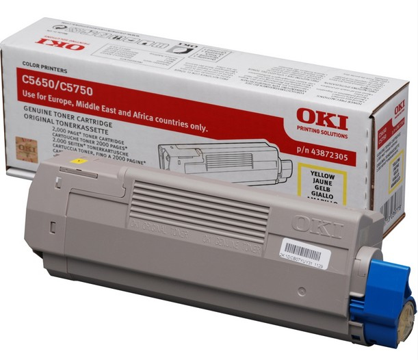 [43872305] OKI 43872305 cartuccia toner 1 pz Originale Giallo