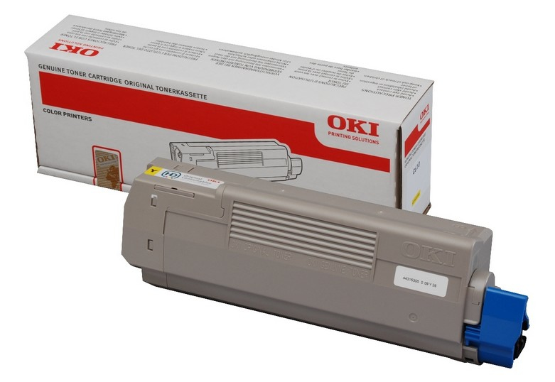 ORIGINAL OKI toner giallo 44315305 C610 ~6000 Seiten