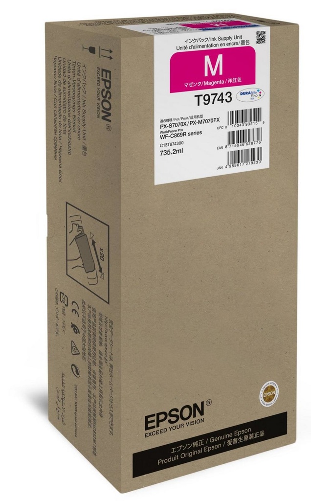 [C13T97430N] Epson C13T97430N cartuccia d'inchiostro 1 pz Originale Magenta