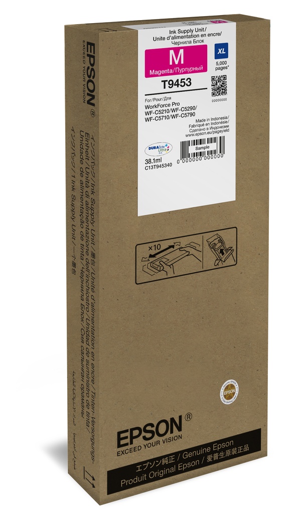 ORIGINAL Epson Cartuccia d'inchiostro magenta C13T945340 T9453 ~5000 Seiten 38,1ml