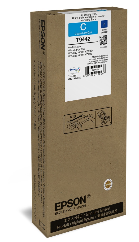 ORIGINAL Epson Cartuccia d'inchiostro ciano C13T944240 T9442 ~3000 Seiten 19,9ml