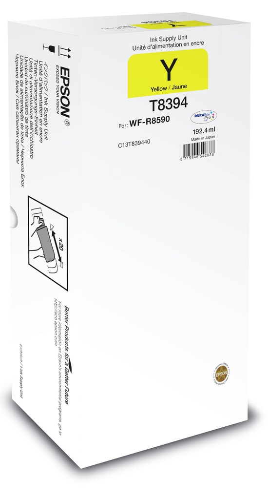 [C13T83944N] Epson C13T83944N cartuccia d'inchiostro 1 pz Originale Resa elevata (XL) Giallo