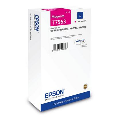 ORIGINAL Epson Cartuccia d'inchiostro magenta C13T75634N T7563 ~1500 Seiten 14ml