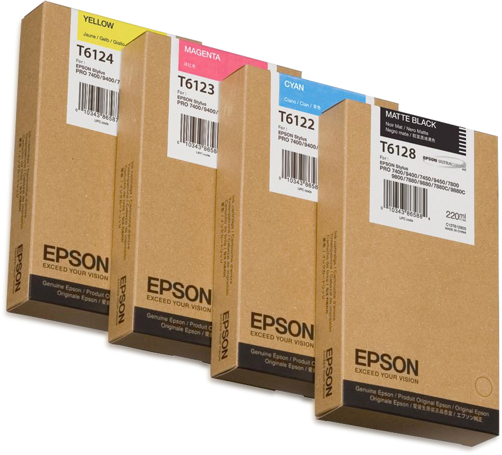 ORIGINAL Epson Cartuccia d'inchiostro Nero (opaco) C13T61280N T6128 220ml