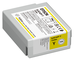 ORIGINAL Epson Cartuccia d'inchiostro giallo C13T52M440 SJIC42P-Y 50ml