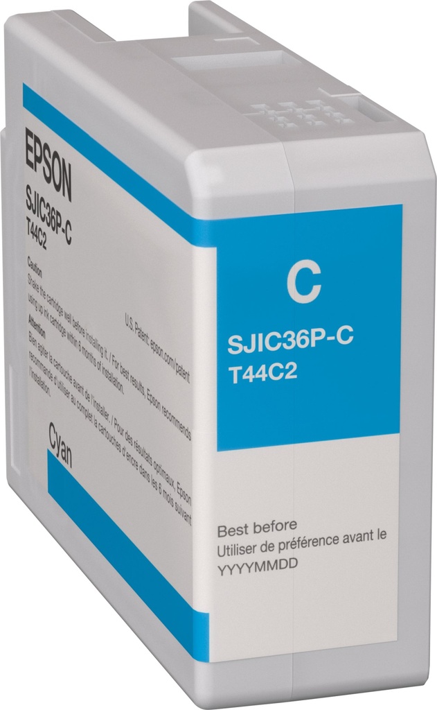 ORIGINAL Epson Cartuccia d'inchiostro ciano C13T44C240 SJIC36P-C 80ml