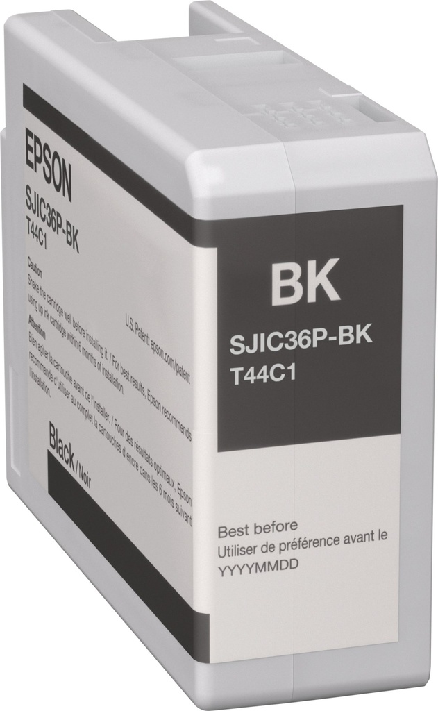 ORIGINAL Epson Cartuccia d'inchiostro nero C13T44C140 SJIC36P-K 80ml