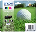 ORIGINAL Epson Multipack nero / ciano / magenta / giallo C13T34664010 34 ~1250 Seiten
