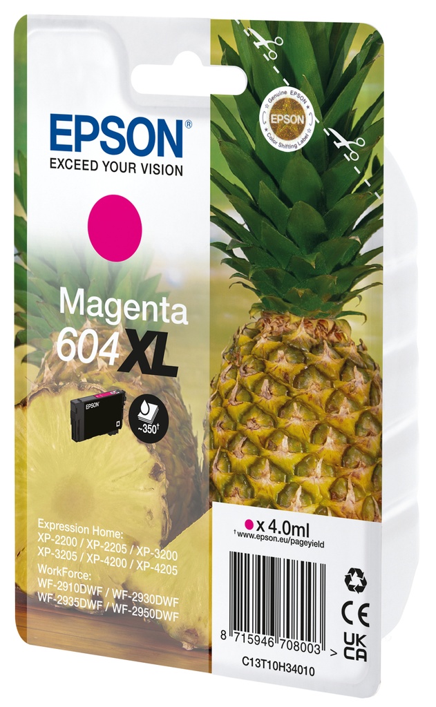 [C13T10H34020] Epson 604XL cartuccia d'inchiostro 1 pz Originale Resa elevata (XL) Magenta