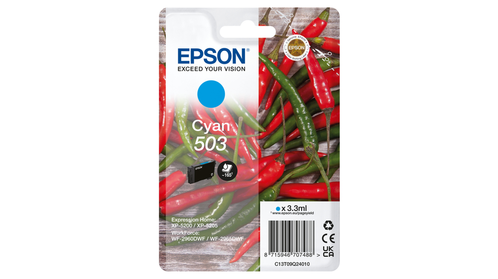 [C13T09Q24010] Epson 503 cartuccia d'inchiostro 1 pz Originale Resa standard Blu