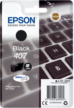 ORIGINAL Epson Cartuccia d'inchiostro nero C13T07U140 407 ~2600 Seiten 41,2ml