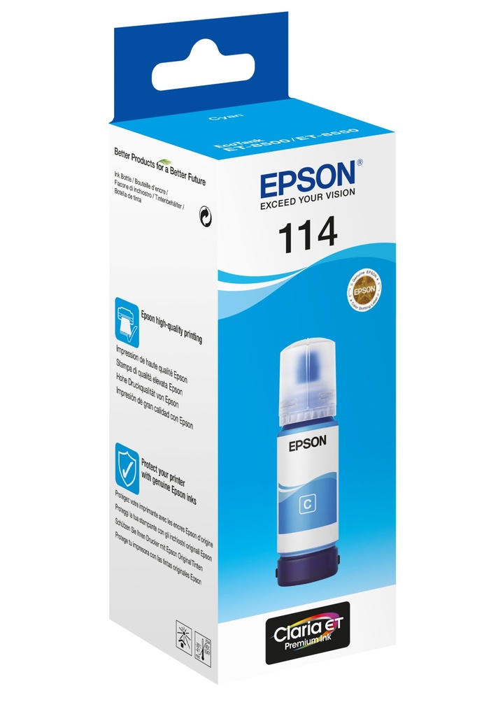 [C13T07B240] Cartuccia Epson d'inchiostro ciano C13T07B240 114 70ml