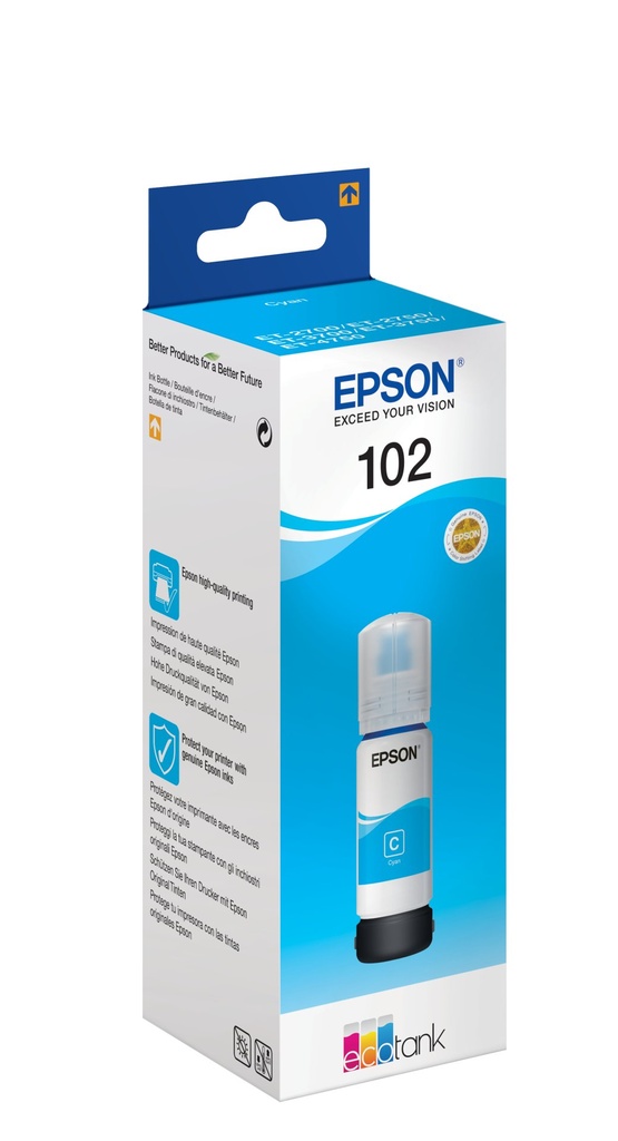 ORIGINAL Epson Cartuccia d'inchiostro ciano C13T03R240 102 ~6000 Seiten 70ml