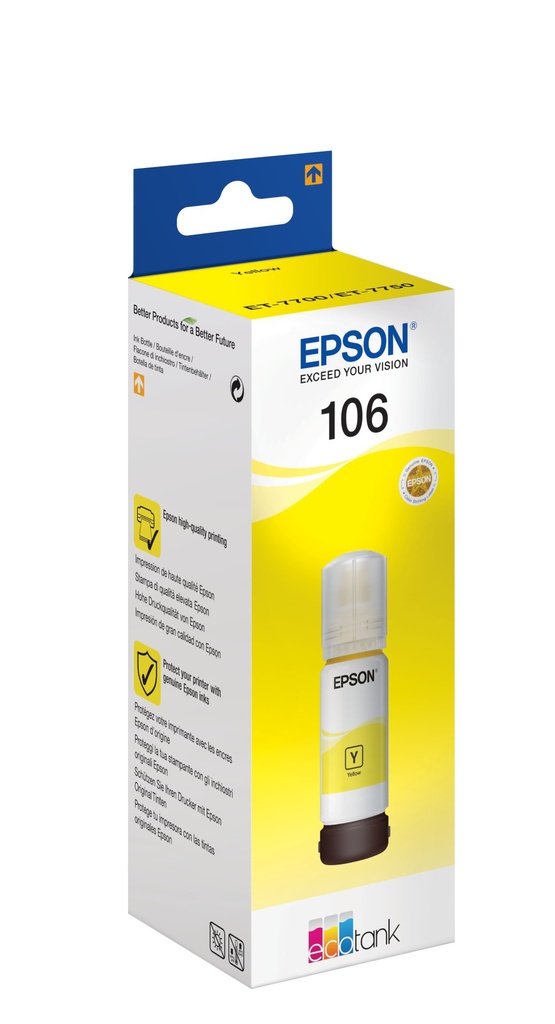 [C13T00R440] Cartuccia Epson d'inchiostro giallo C13T00R440 106 70ml