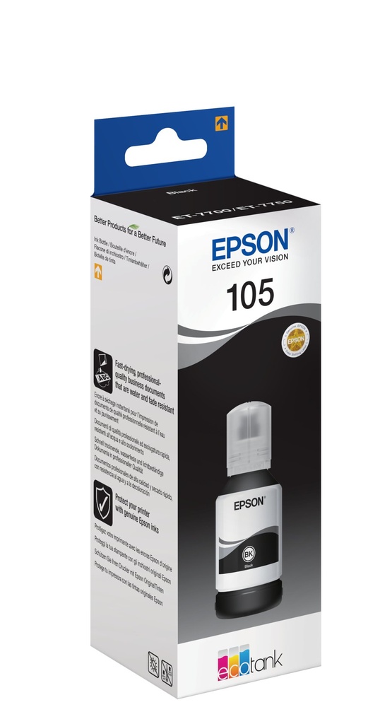 ORIGINAL Epson Cartuccia d'inchiostro nero C13T00Q140 105 ~8000 Seiten 140ml