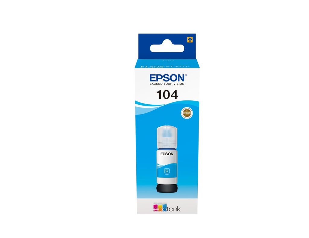 ORIGINAL Epson Cartuccia d'inchiostro ciano C13T00P240 104 ~7500 Seiten 65ml