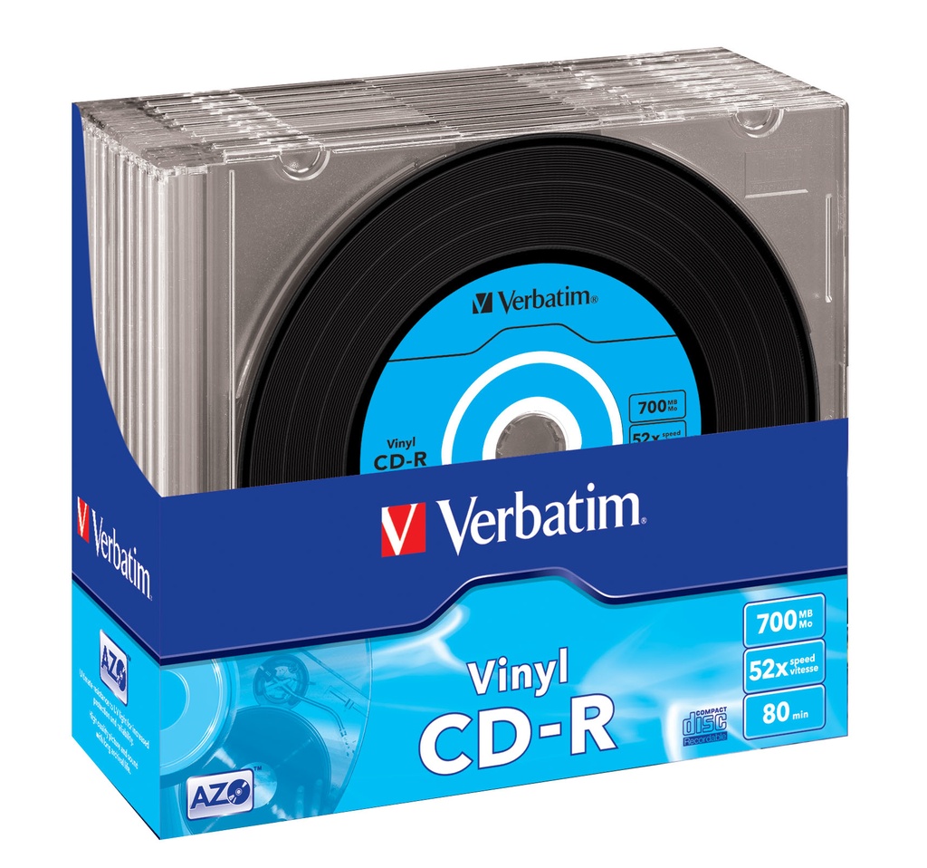 [43426/10] Verbatim CD-R AZO Data Vinyl 700 MB 52x 10 pc(s)