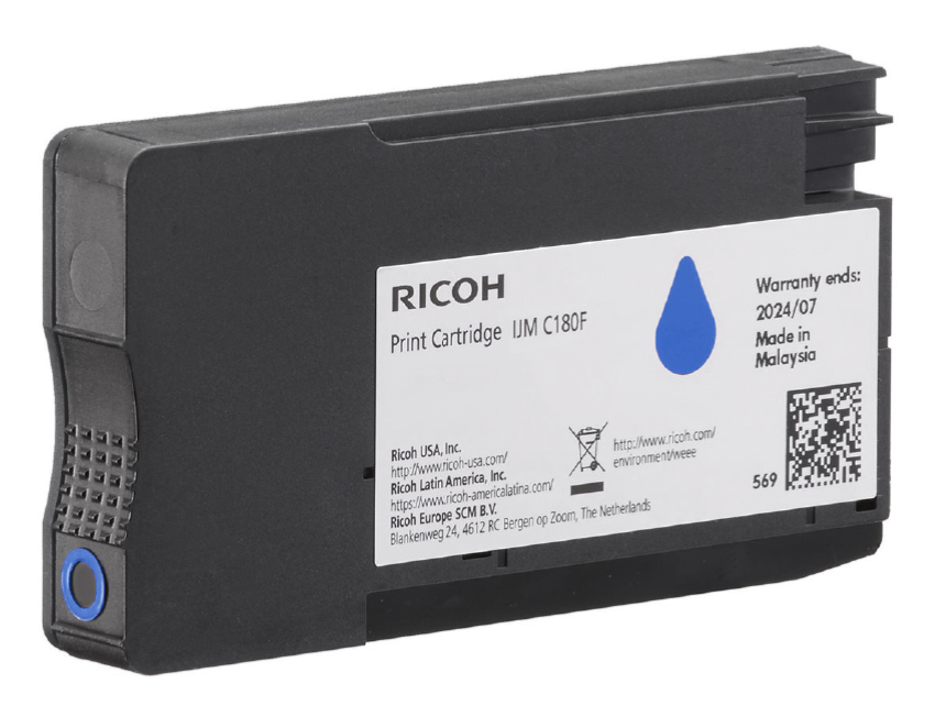 ORIGINAL Ricoh Cartuccia d'inchiostro ciano 408518 IJM C180F ~1600 Seiten