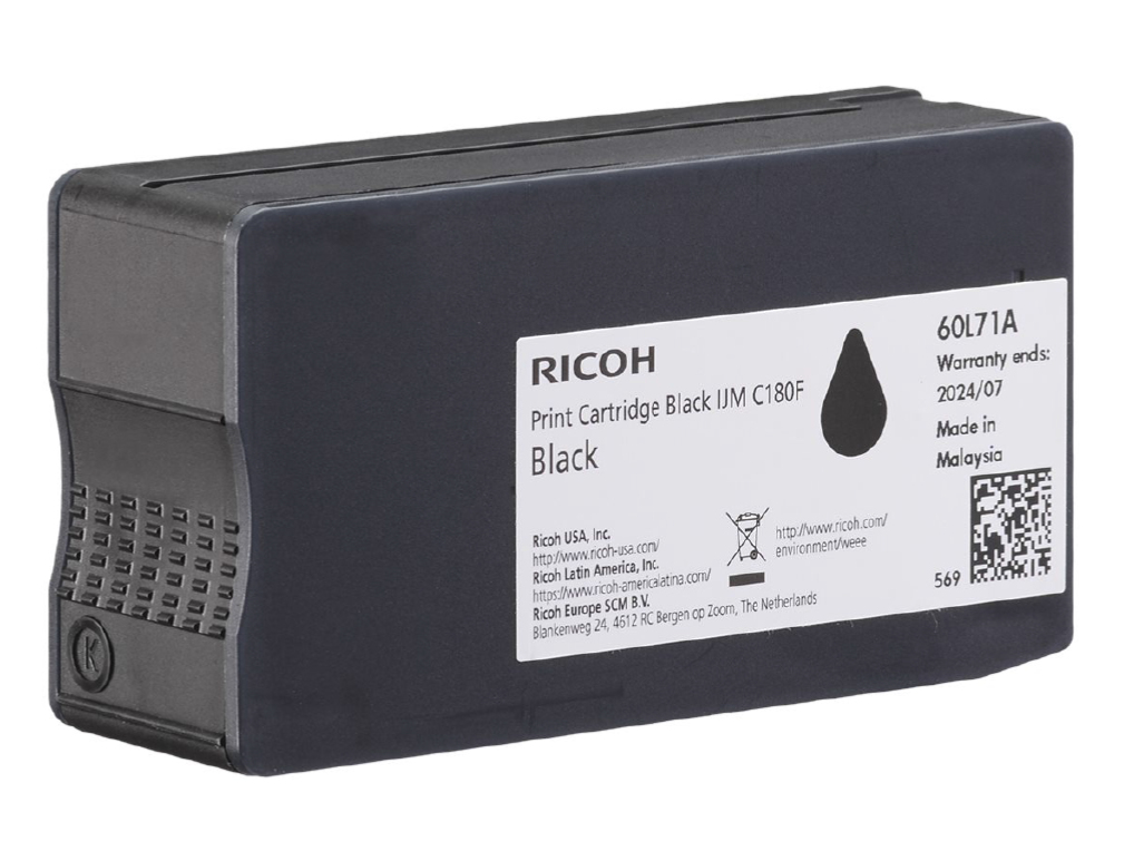 ORIGINAL Ricoh Cartuccia d'inchiostro nero 408517 IJM C180F ~2000 Seiten