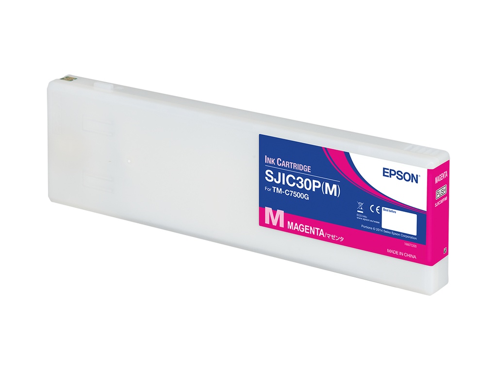 ORIGINAL Epson Cartuccia d'inchiostro magenta C33S020641 SJIC30P-M 294,3ml SJIC30P(M): Ink cartridge for ColorWorks C7500G (Magenta)