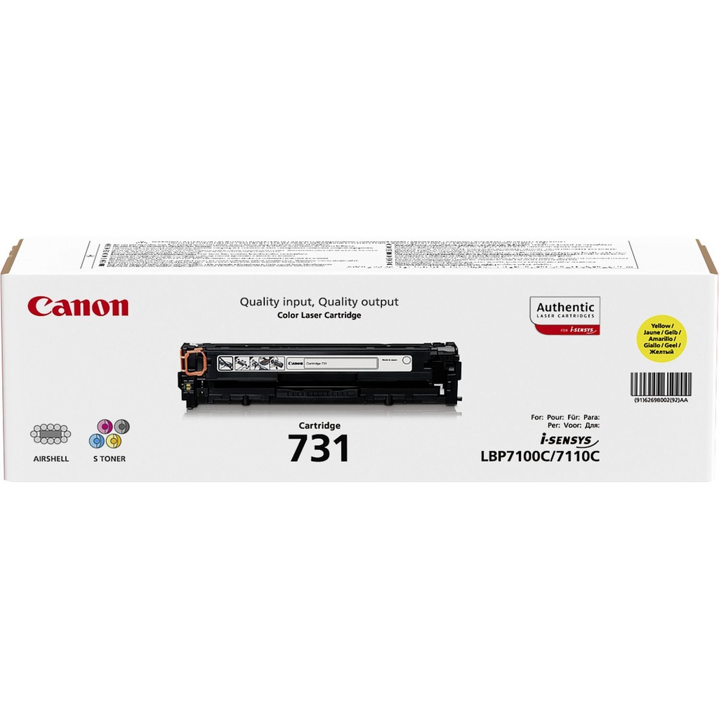 ORIGINAL Canon toner giallo 731 Y 6269B002 ~1500 Seiten