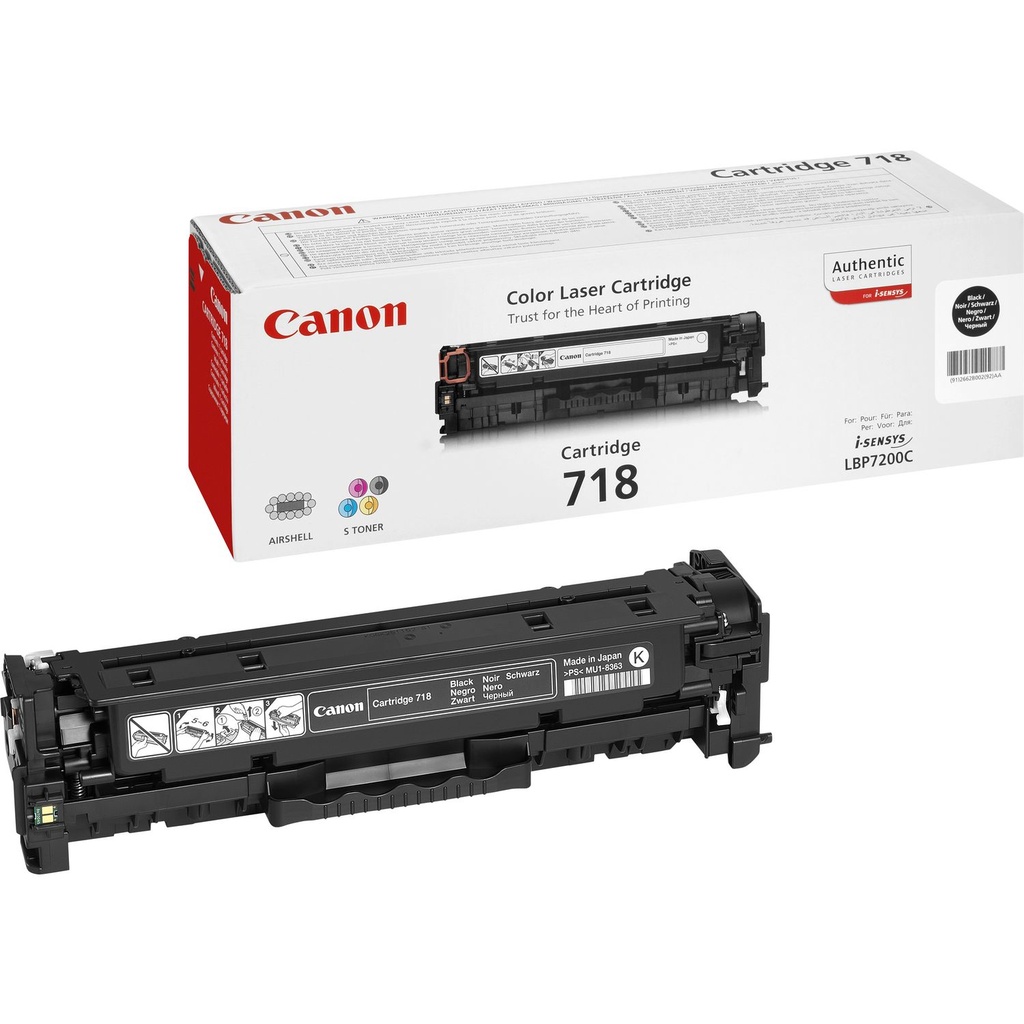 [2662B002] Canon CRG-718 Bk toner cartridge 1 pc(s) Original Black