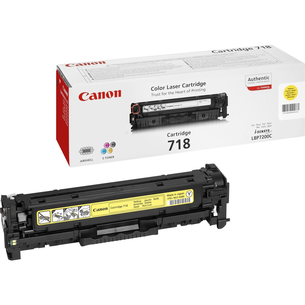 [2659B002] Canon CRG-718 Y toner cartridge 1 pc(s) Original Yellow