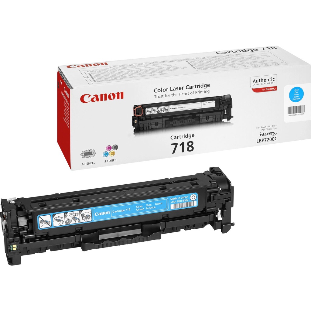 ORIGINAL Canon toner ciano 718 C 2661B002 ~2900 Seiten