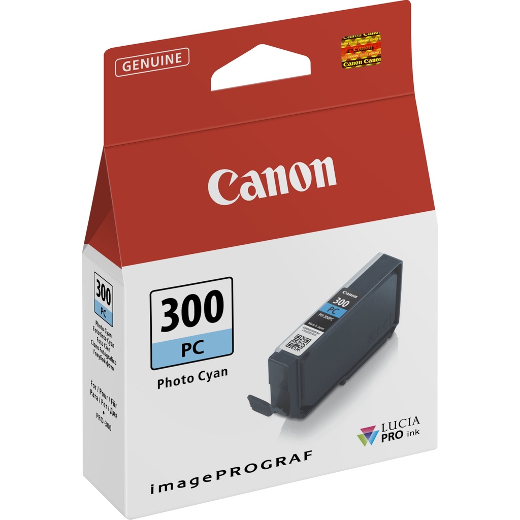 ORIGINAL Canon Cartuccia d'inchiostro cyanfoto PFI-300pc 4197C001 ~625 Seiten 14ml