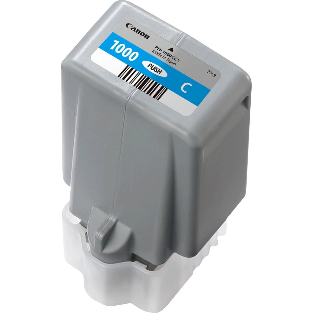ORIGINAL Canon Cartuccia d'inchiostro ciano PFI-1000c 0547C001 ~5025 Seiten 80ml