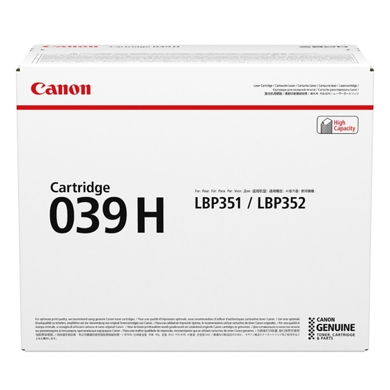 [0288C001] ORIGINAL Canon toner nero 039h 0288C001 ~25000 Seiten