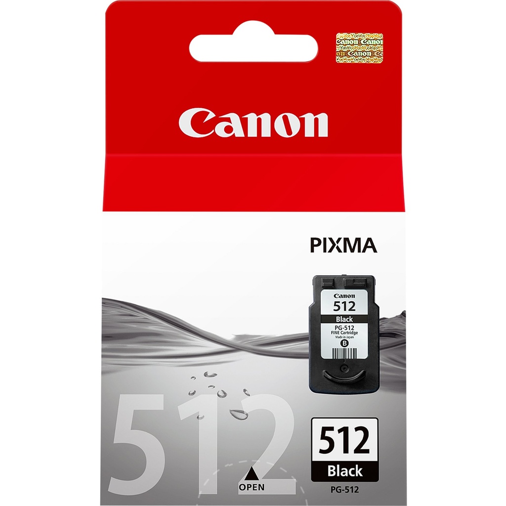 ORIGINAL Canon Cartuccia d'inchiostro nero PG-512 2969B001 ~401 Seiten 15ml