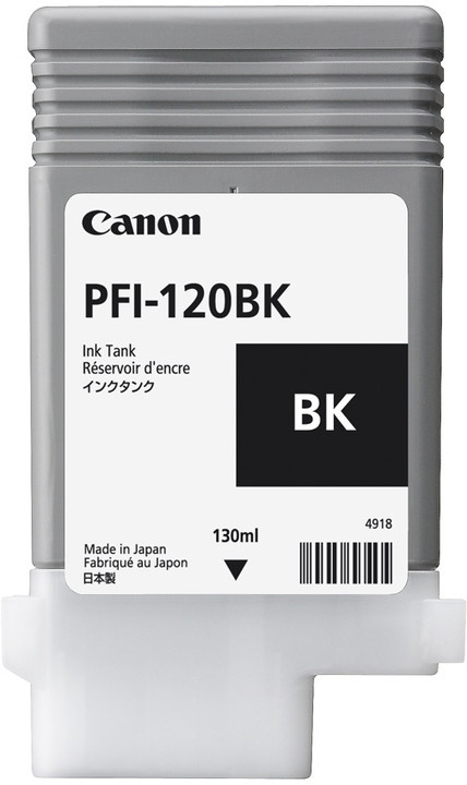 ORIGINAL Canon Cartuccia d'inchiostro nero PFI-120bk 2885C001 130ml