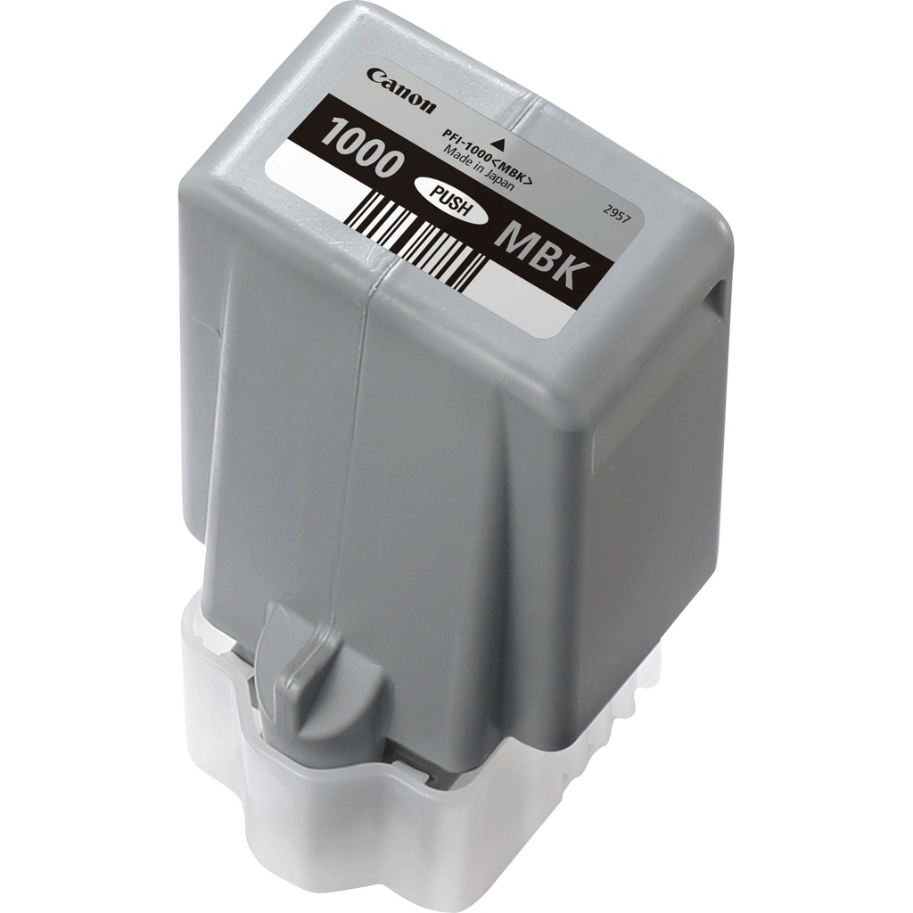 ORIGINAL Canon Cartuccia d'inchiostro Nero (opaco) PFI-1000mbk 0545C001 ~5490 Seiten 80ml