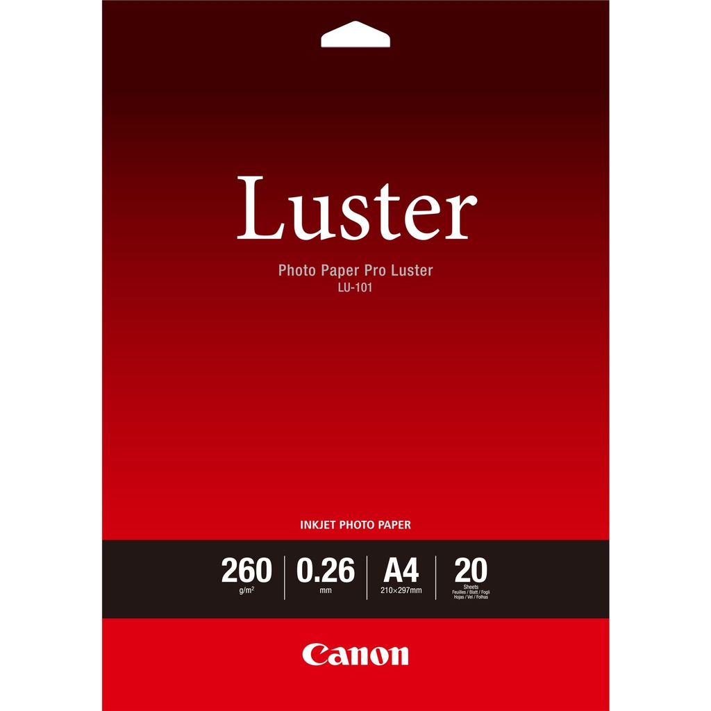 [6211B006] Canon Carta fotografica Luster PRO LU-101 A4 - 20 fogli