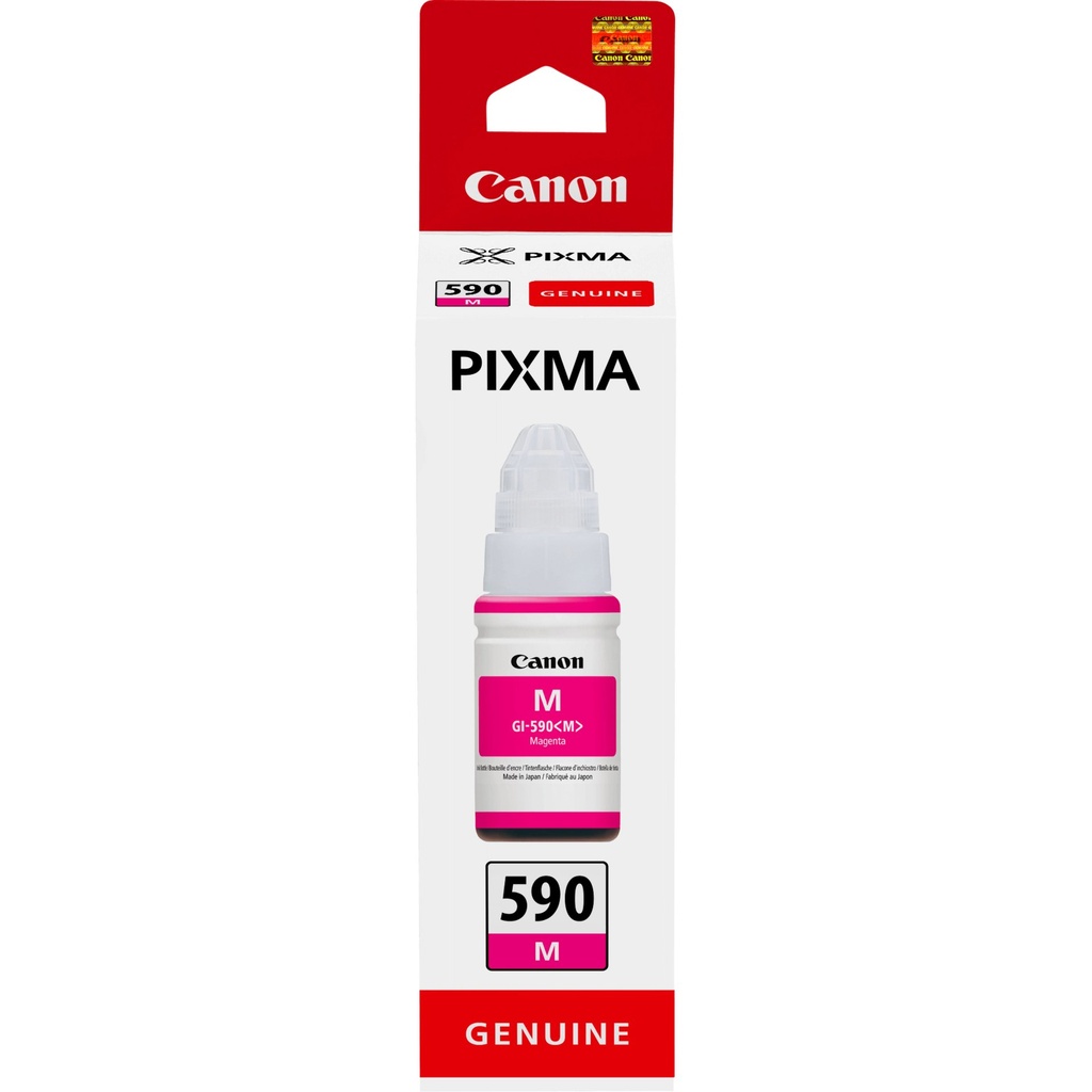 [1605C001] ORIGINAL Canon Cartuccia d'inchiostro magenta GI-590m 1605C001 ~7000 Seiten 70ml vasoio per l' inchiostro