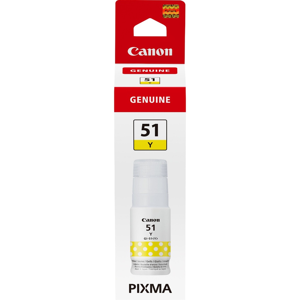 ORIGINAL Canon Cartuccia d'inchiostro giallo GI-51Y 4548C001 ~7700 Seiten 70ml