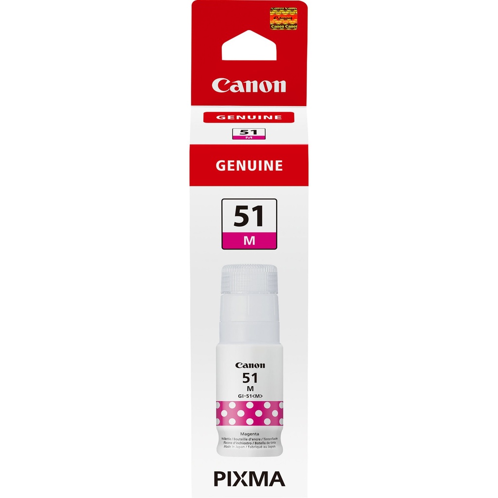 [4547C001] ORIGINAL Canon Cartuccia d'inchiostro magenta GI-51M 4547C001 ~7700 Seiten 70ml