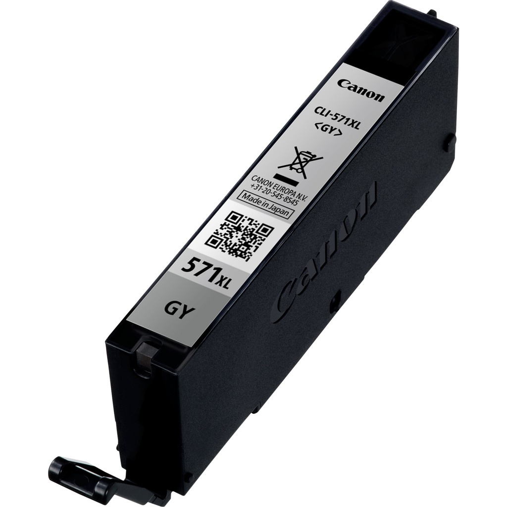 ORIGINAL Canon Cartuccia d'inchiostro Grigio CLI-571gy XL 0335C001 ~289 Seiten 11ml XL